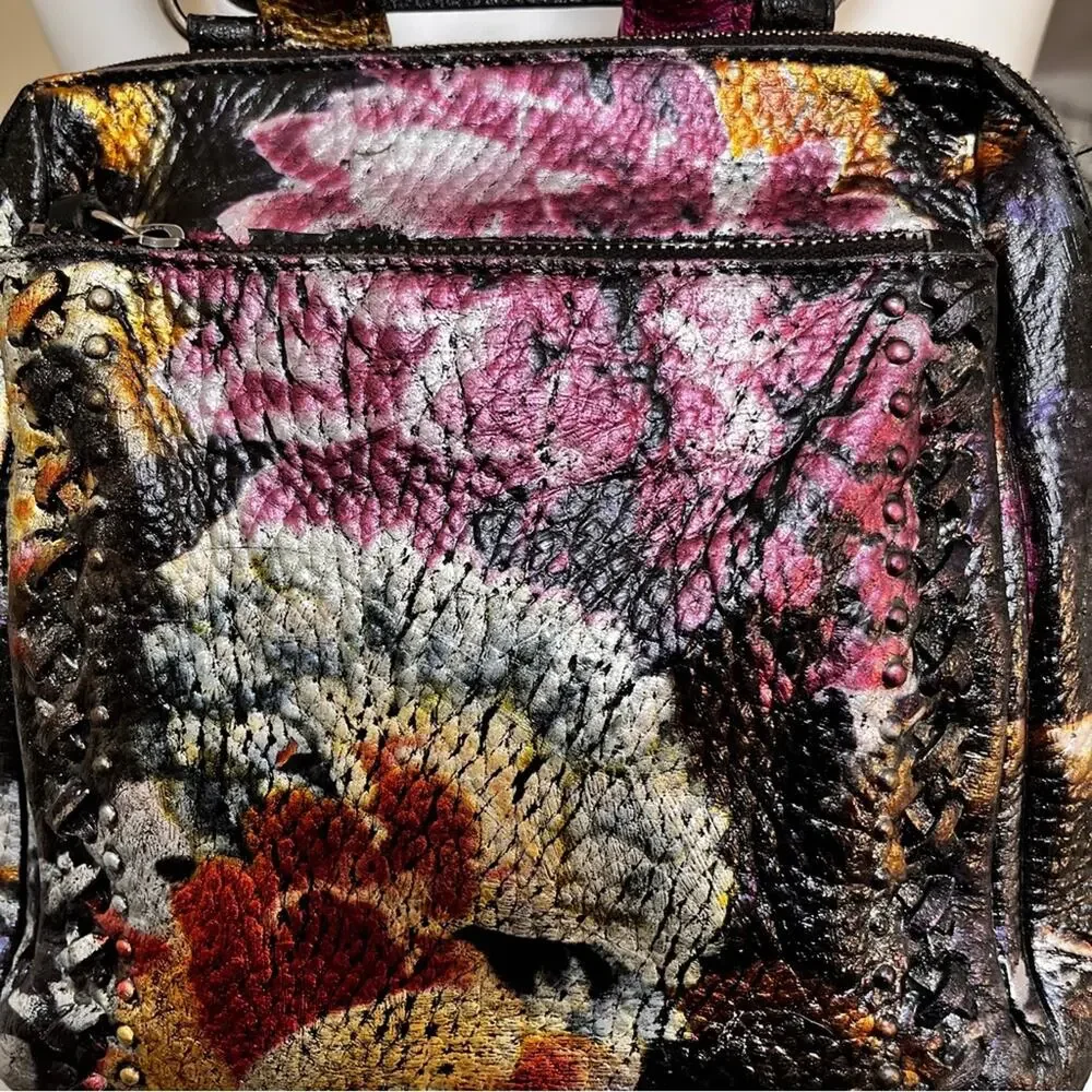 Unique custom Floral foil The Sak Loyola mini backpack shoulder bag